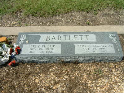 Bartlett, Leroy Phillip & Myrtle Elizabeth