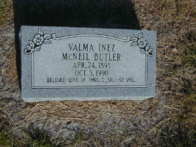 Butler, Valma Inez McNeil