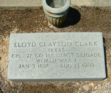 Clark, Lloyd Clayton (military marker)