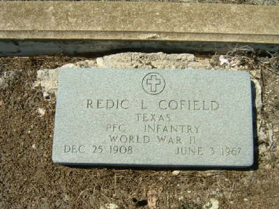 Cofield, Redic L. (military marker)
