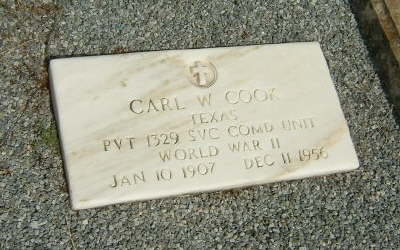 Cook, Carl W. (military marker)