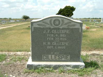 Gillespie, J. F. & M. M.