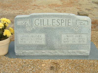 Gillespie, John Harvey & Mary Hope