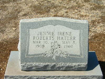 Hatler, Jennie Irene Roberts