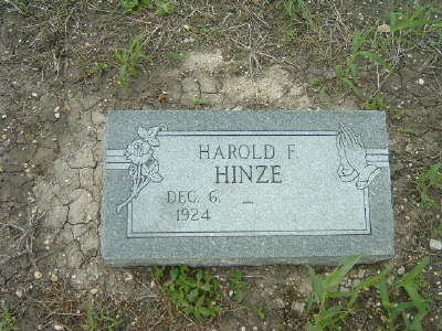 Hinze, Harold F.