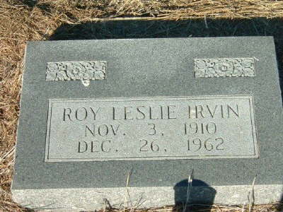 Irvin, Roy Leslie 