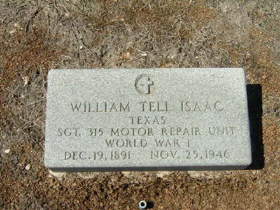 Isaac, William Tell (military marker)