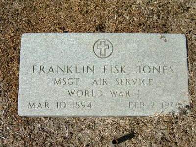 Jones, Franklin Fisk (military marker)