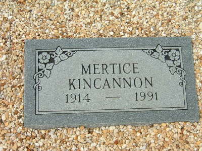 Kincannon, Mertice