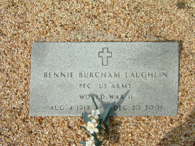 Laughlin, Bennie Burcham (military marker)
