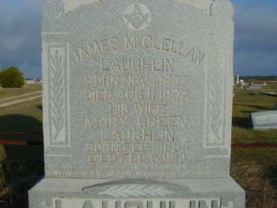 Laughlin, James McClellan & Mary Green