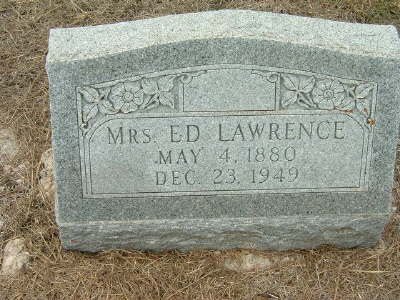 Lawrence, Mrs. Ed