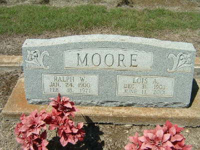Moore, Ralph W. & Lois Adeline