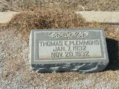 Plemmons, Thomas E. (Infant)