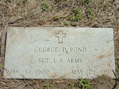 Pond, George Donald (military marker)