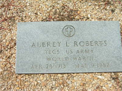 Roberts, Aubrey L (military marker)