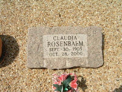 Rosenbalm, Claudia Weatherford