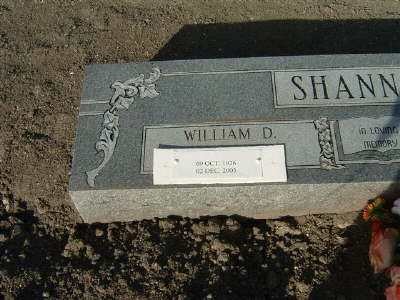 Shannon, William Don