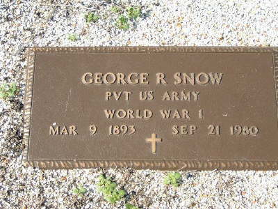Snow, George R. (military marker)