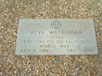 Waggoner, Alva (military marker)