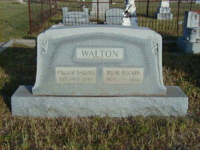 Walton, William Wallace & Irene Rucker