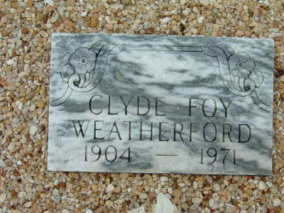 Weatherford, Clyde Foy
