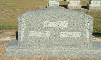 Wilson, Edward Melvin & Cornelia Watson
