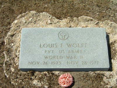 Wolff, Louis F (military marker)