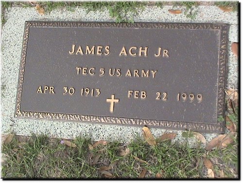 Ach, James Jr (military marker).JPG