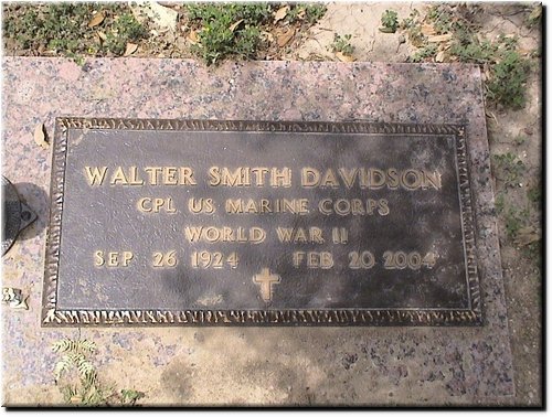 Davidson, Walter (military marker).JPG