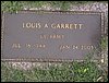 Garrett, Louis A (military marker).JPG