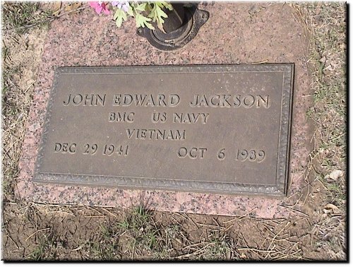 Jackson, John Edward (military marker).JPG