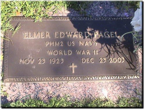 Pagel, Elmer Edward (military marker).JPG