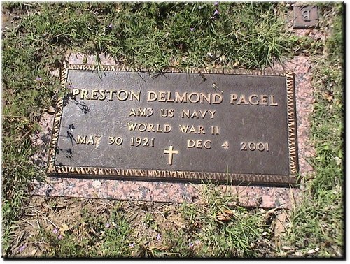 Pagel, Preston Delmond (military marker).JPG