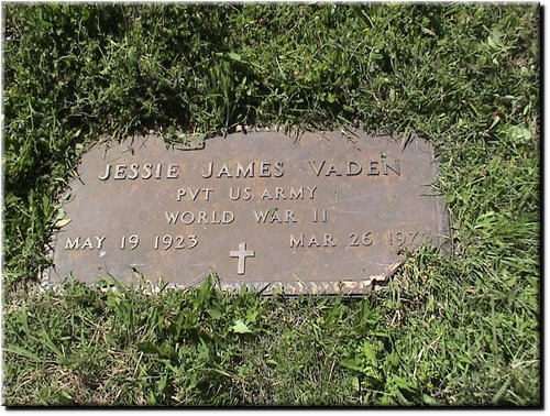 Vaden, Jessie James (military marker).JPG