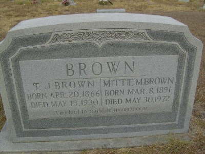 Brown, T. J.