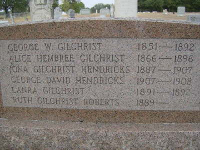 Gilchrist, George W.