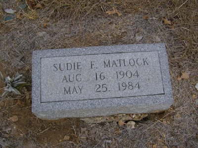 Matlock, Sudie F.
