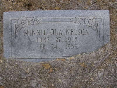 Nelson, Minnie Ola