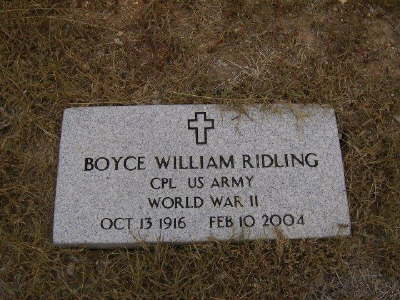 Ridling, Boyce William