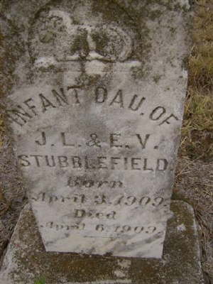Stubblefield, Infant Daughter