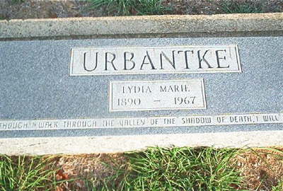 Urbantke, Lydia Marie
