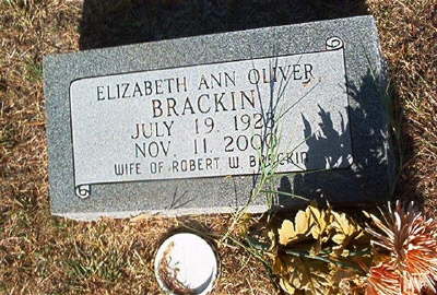 Brackin, Elizabeth Ann Oliver