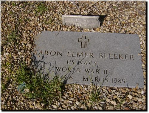 Bleeker, Aaron Elmer (military marker).JPG