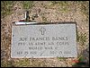 Banks, Joe Frances (military marker).JPG