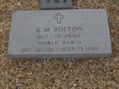 Bolton, A. M. (military marker)