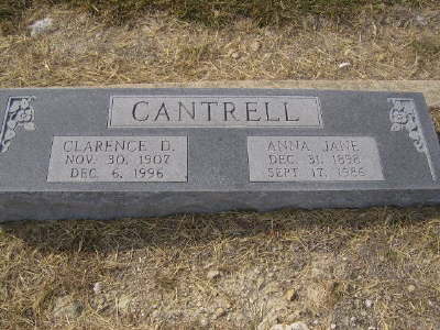 Cantrell, Clarence D. & Anna Jane