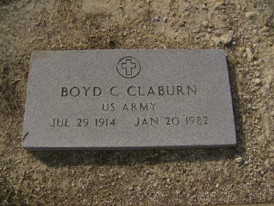 Claburn, Boyd C. (military marker)