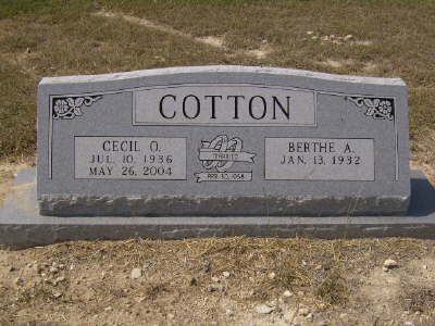 Cotton, Cecil O. & Berthe A.