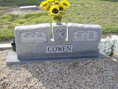 Cowen, John Ira Sr.
